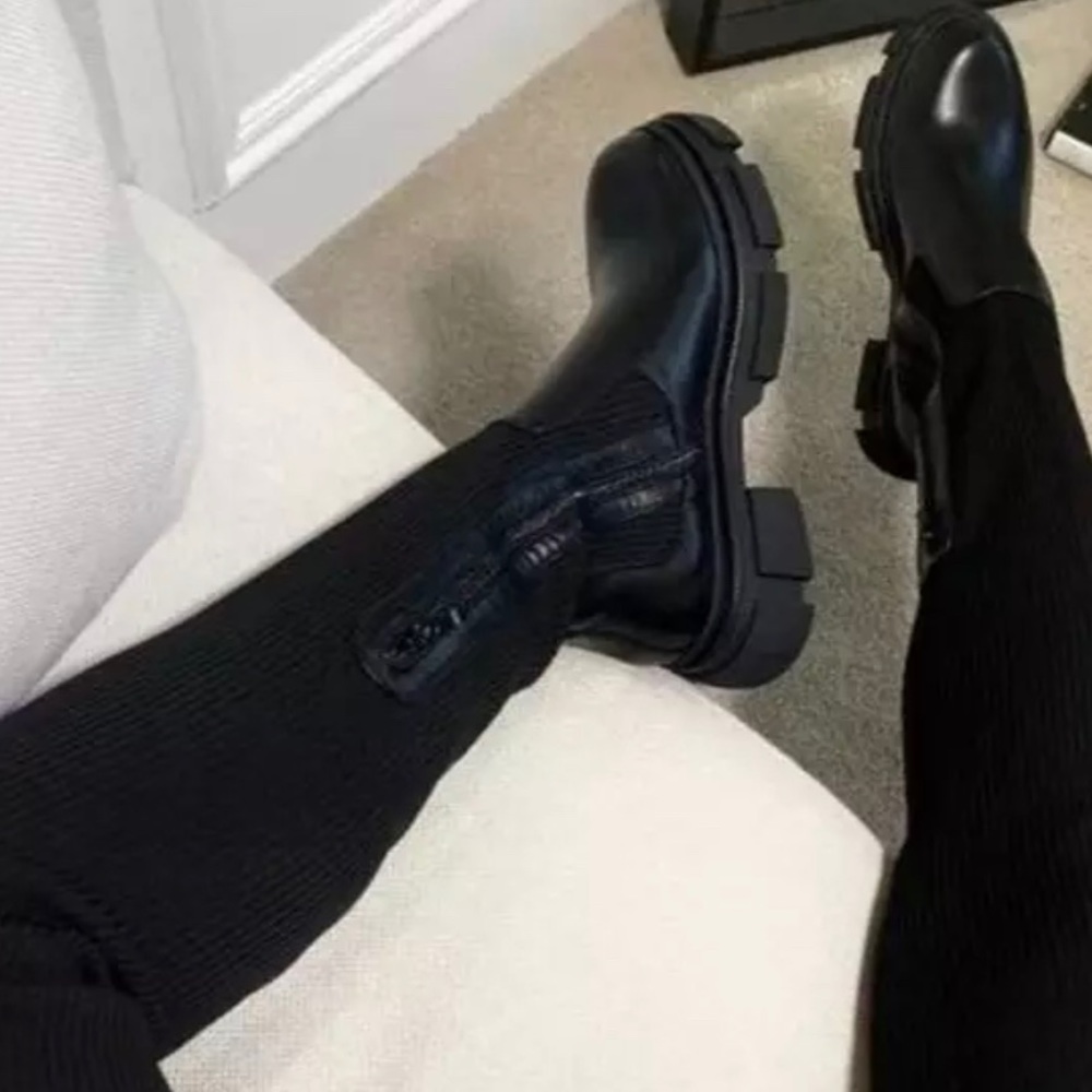 Flat Women Thigh High Boots (Stretch)